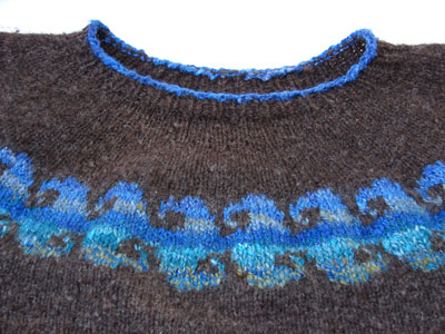 handspun wave sweater