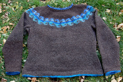 handspun wave sweater