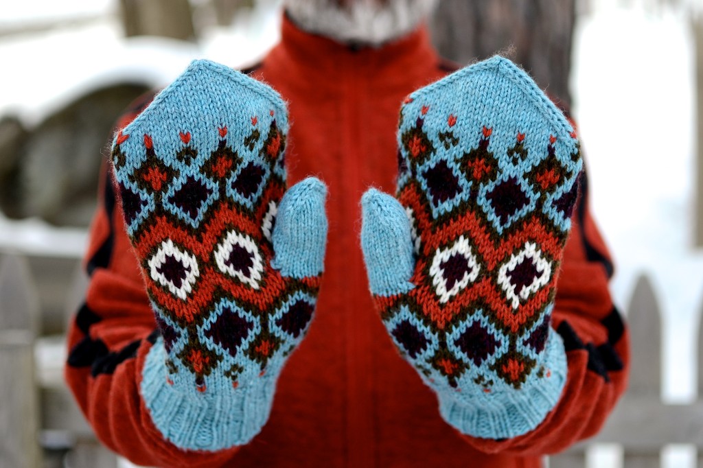 Blue Hickory Mittens