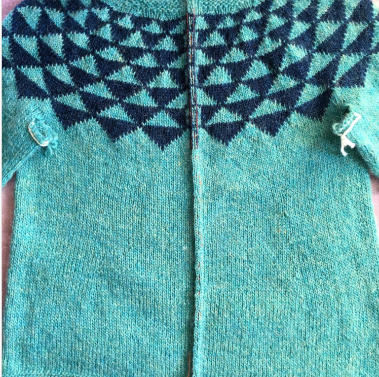 How I Knit Cardigan Button Bands Before Cutting a Steek Hello Yarn